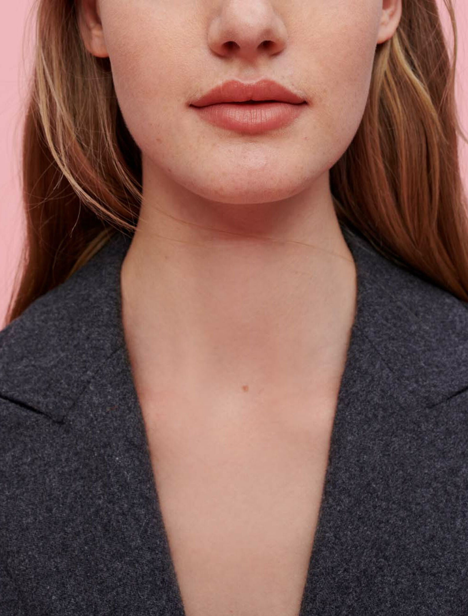 Chaqueta de franela gris
