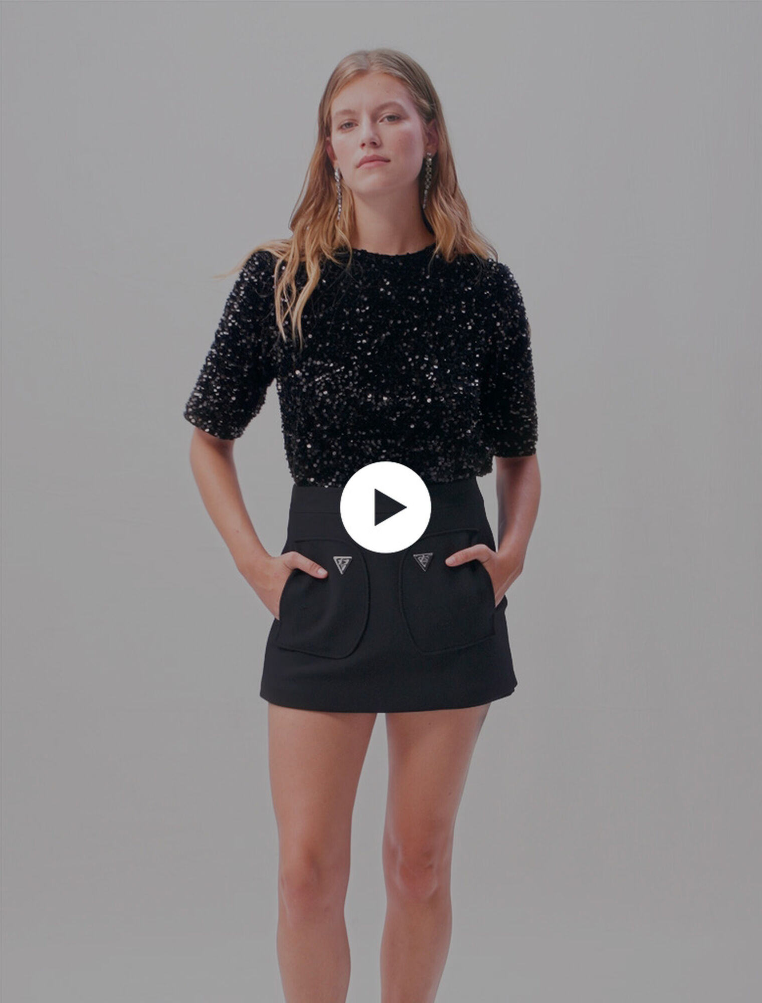 Pantalón corto con efecto fada