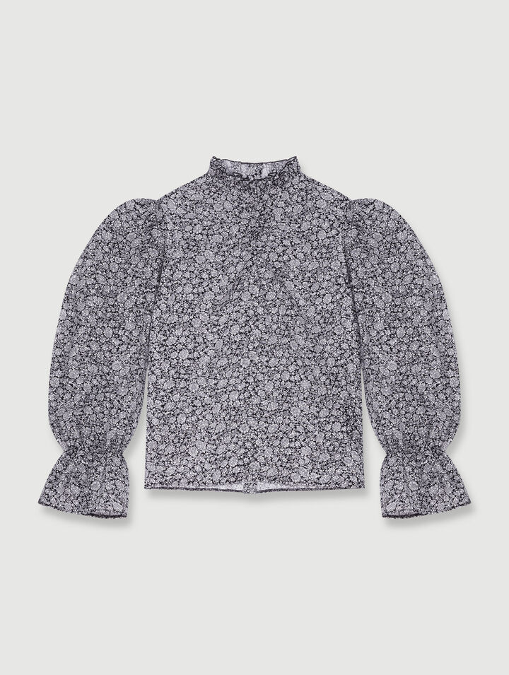 Blusa con estampado floral