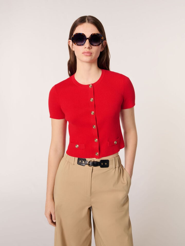 Pantalón ancho de algodón