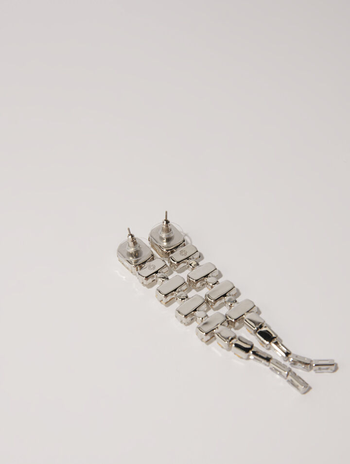 Pendientes de cascada con strass