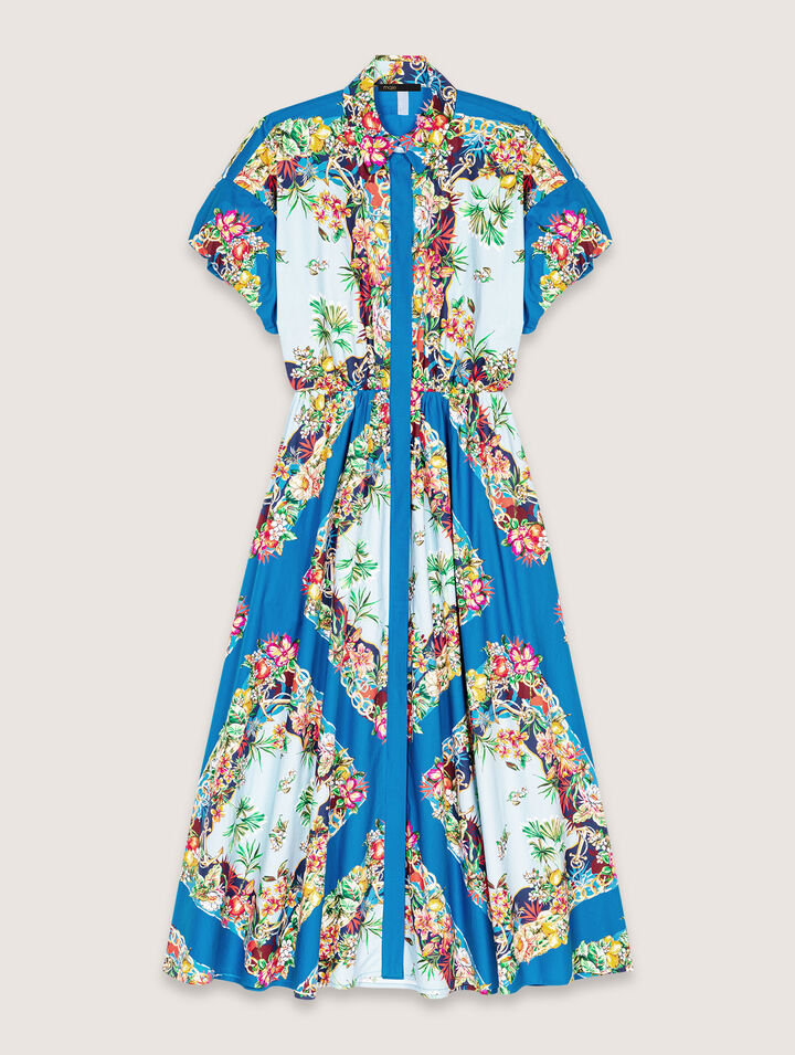Vestido largo estampado