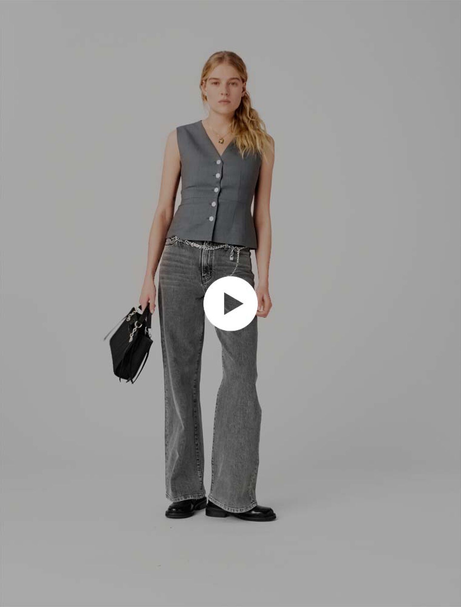 Chaleco de sastre con botones joya