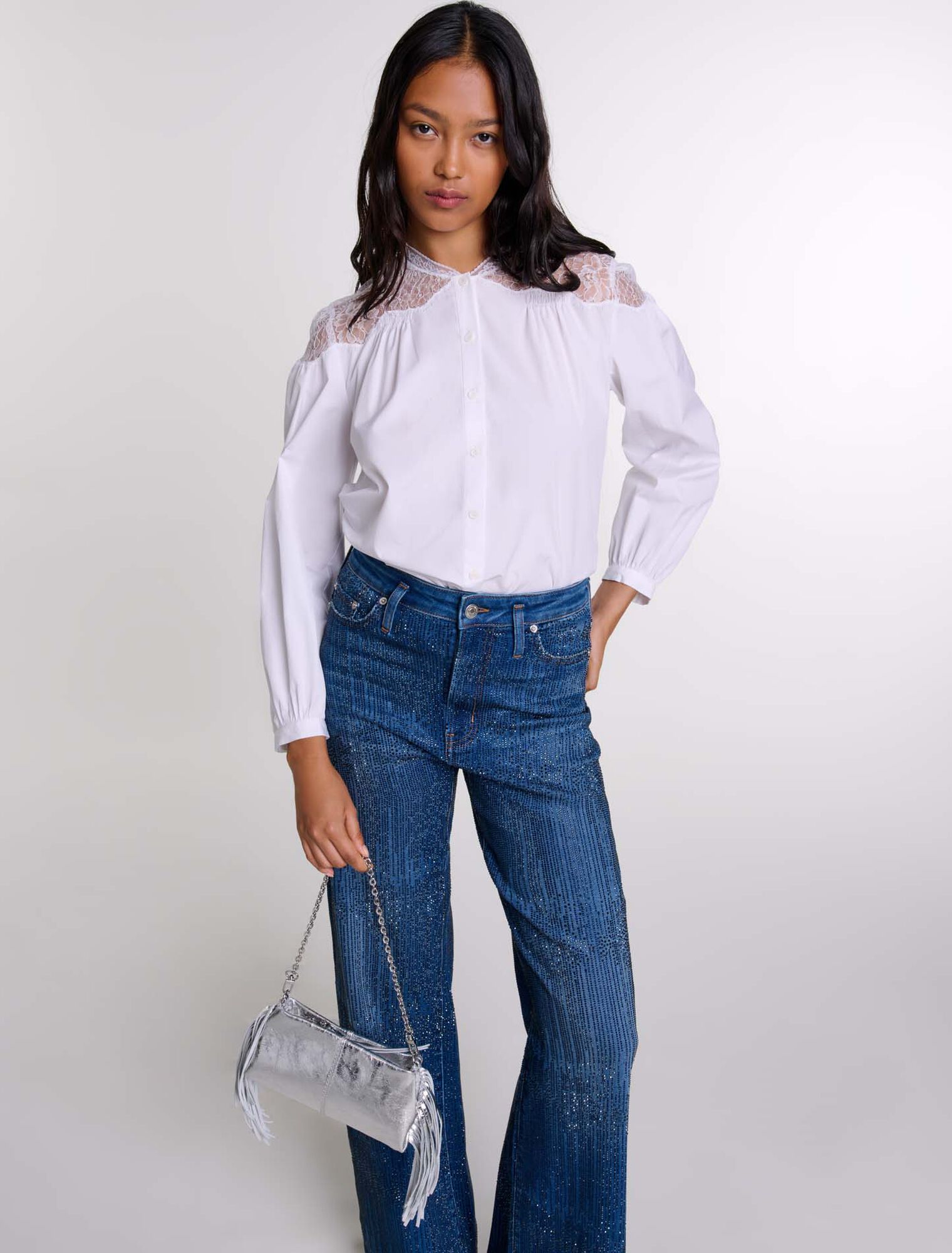 Camisa con encaje