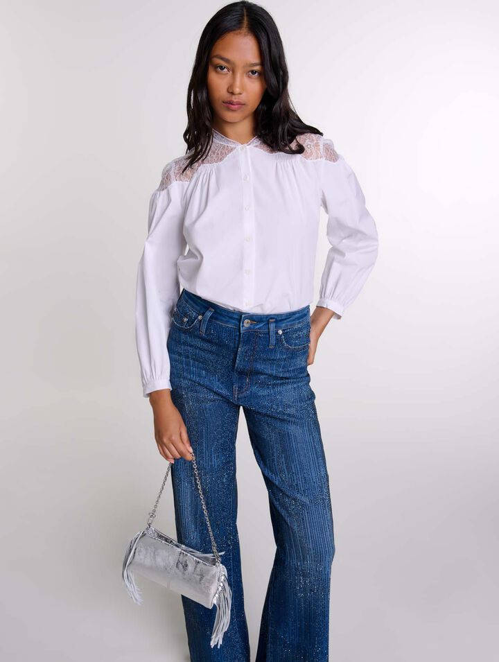 Camisa con encaje