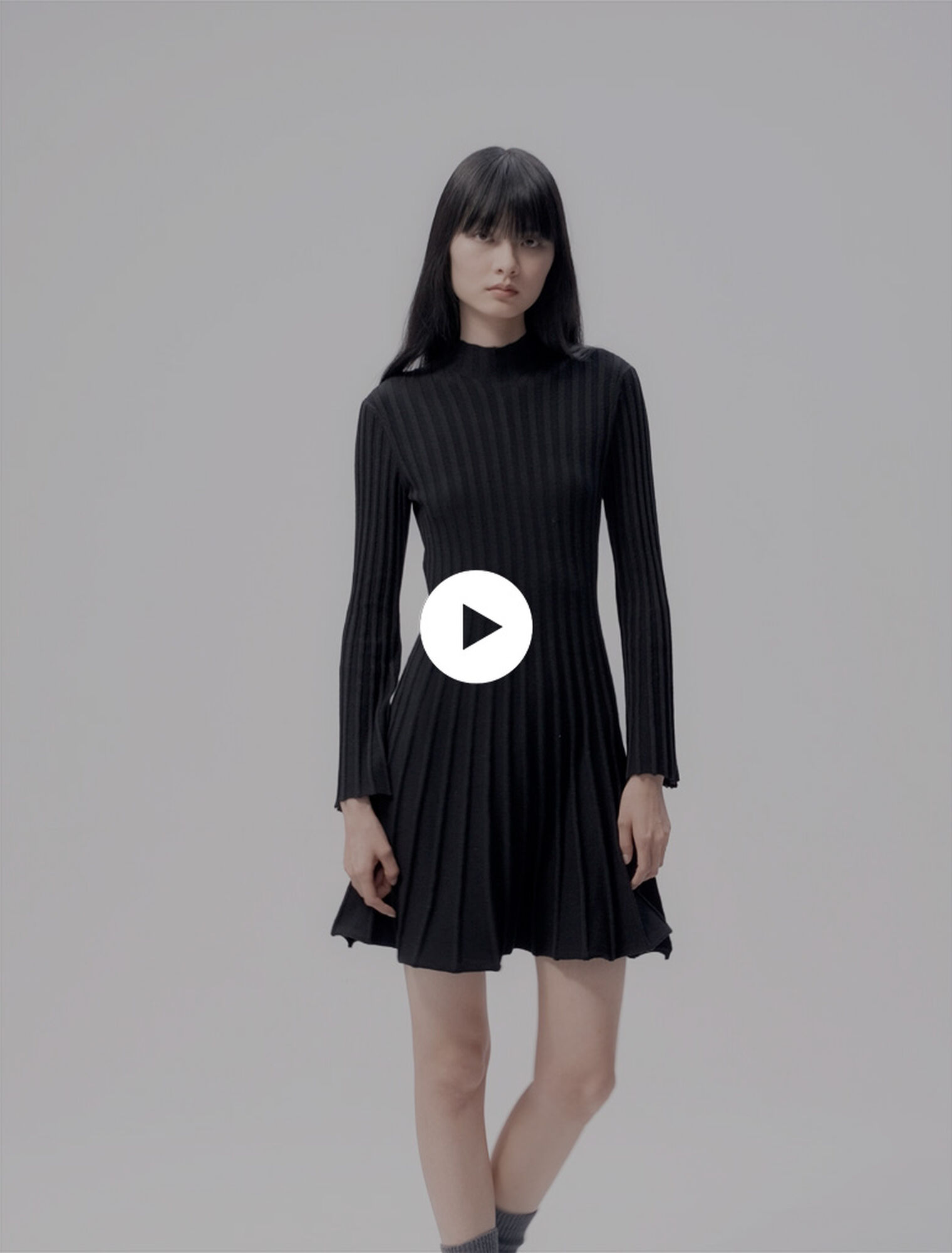 Vestido corto de punto