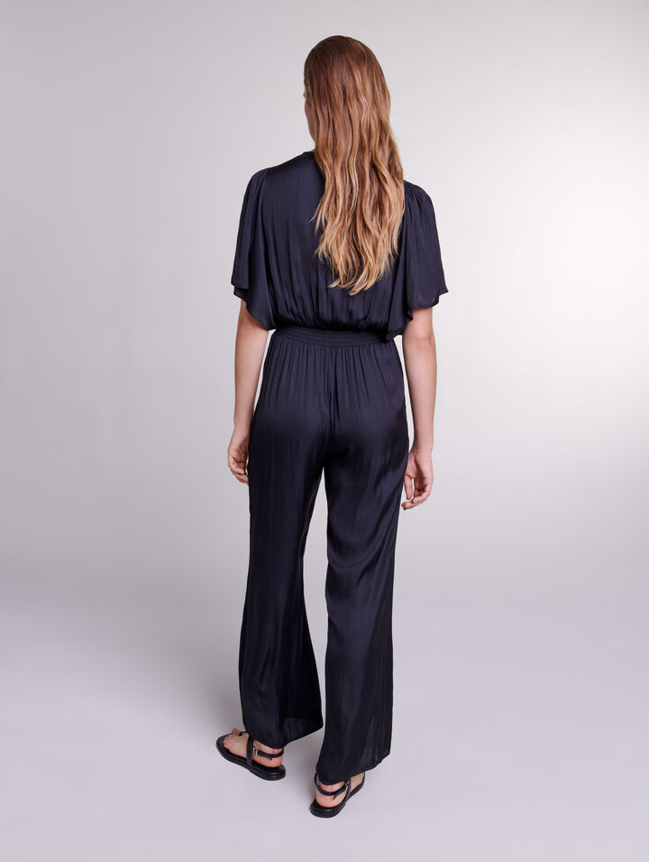 Mono de pantalón satinado