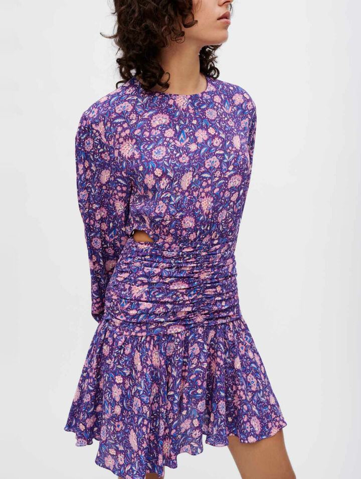 Vestido de viscosa estampado Dahlia