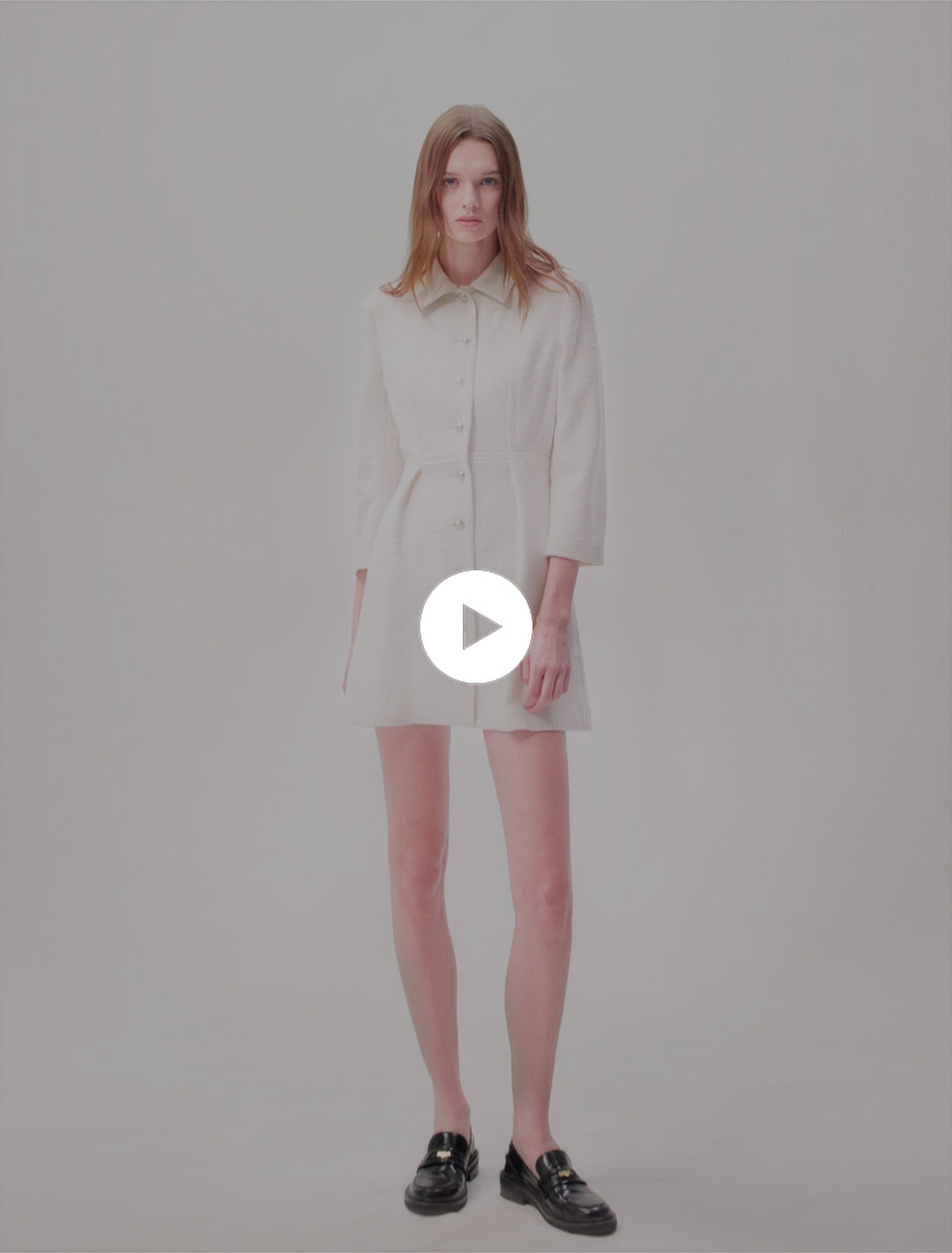 Vestido corto de tweed