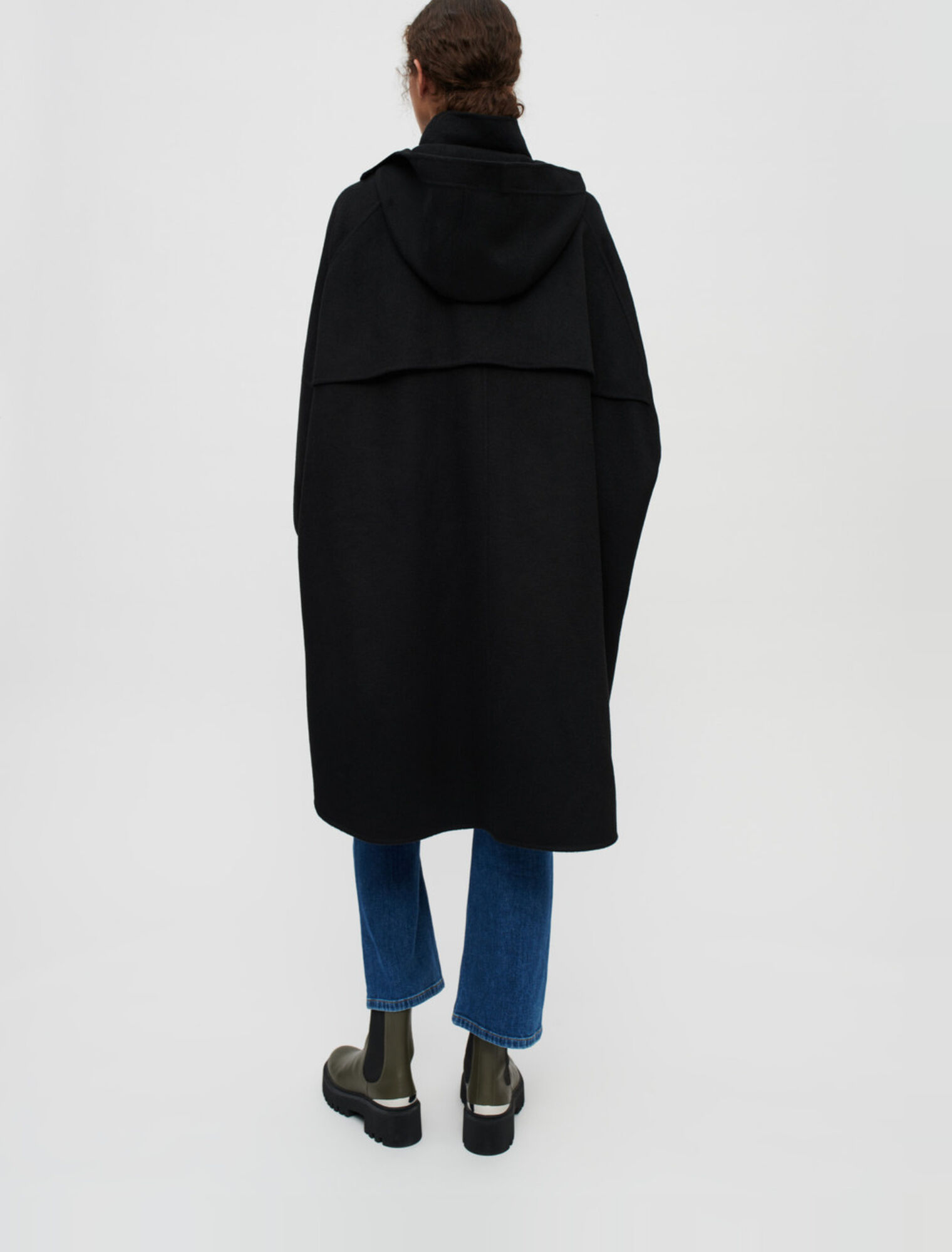 Abrigo oversize doble faz