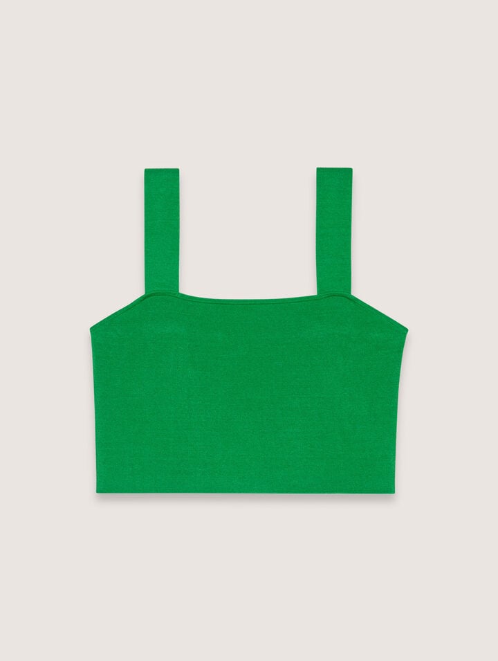 Crop top de punto