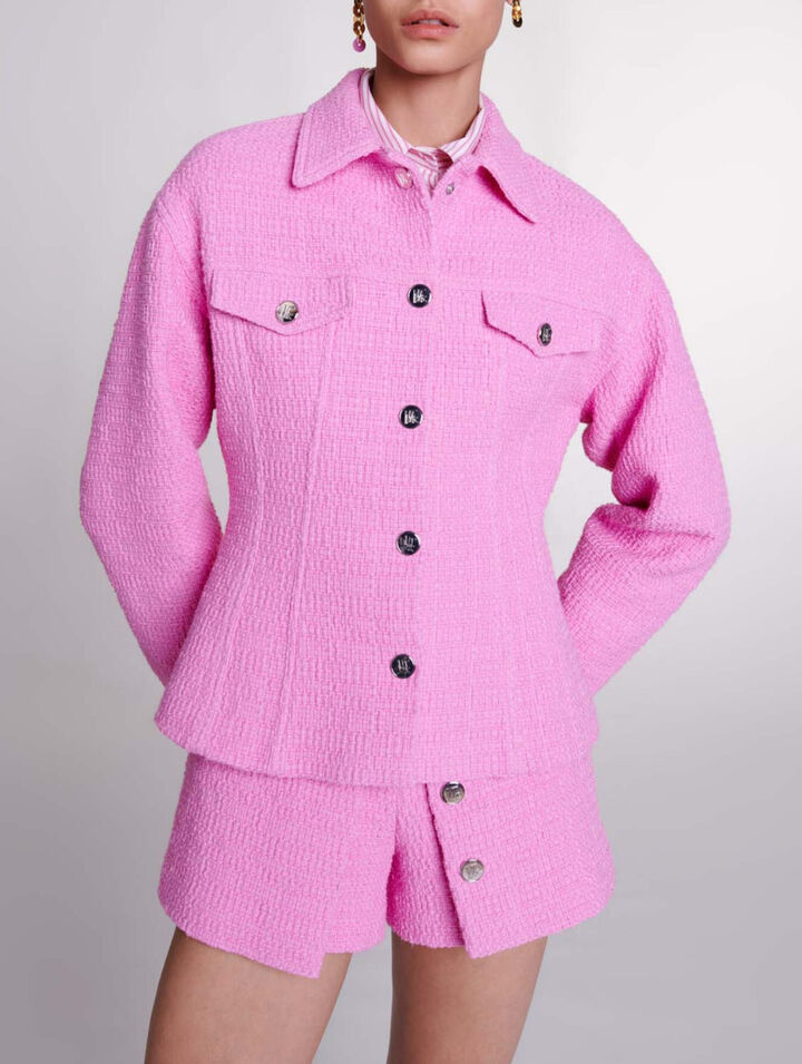 Chaqueta ajustada de tweed
