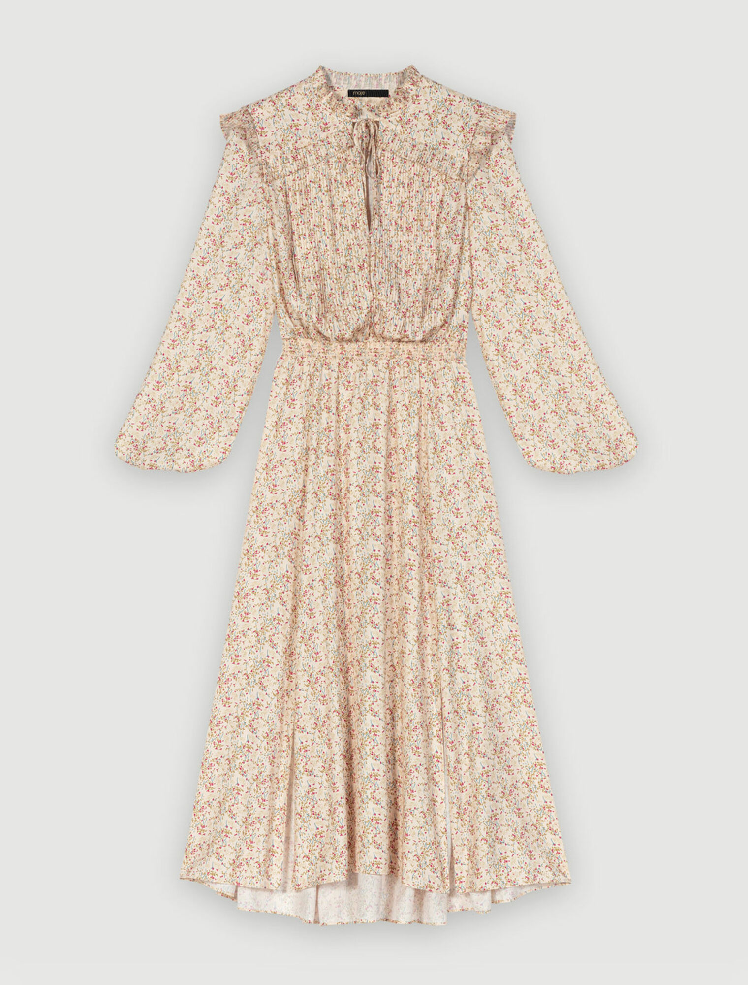 Vestido largo con volantes
