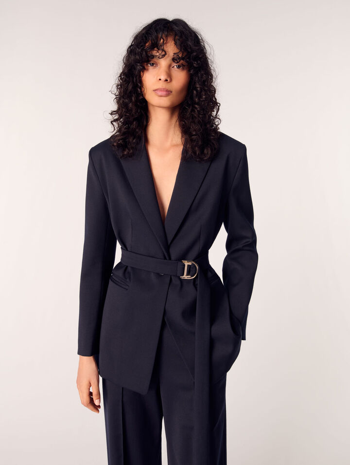 Chaqueta sastre con espalda plisada