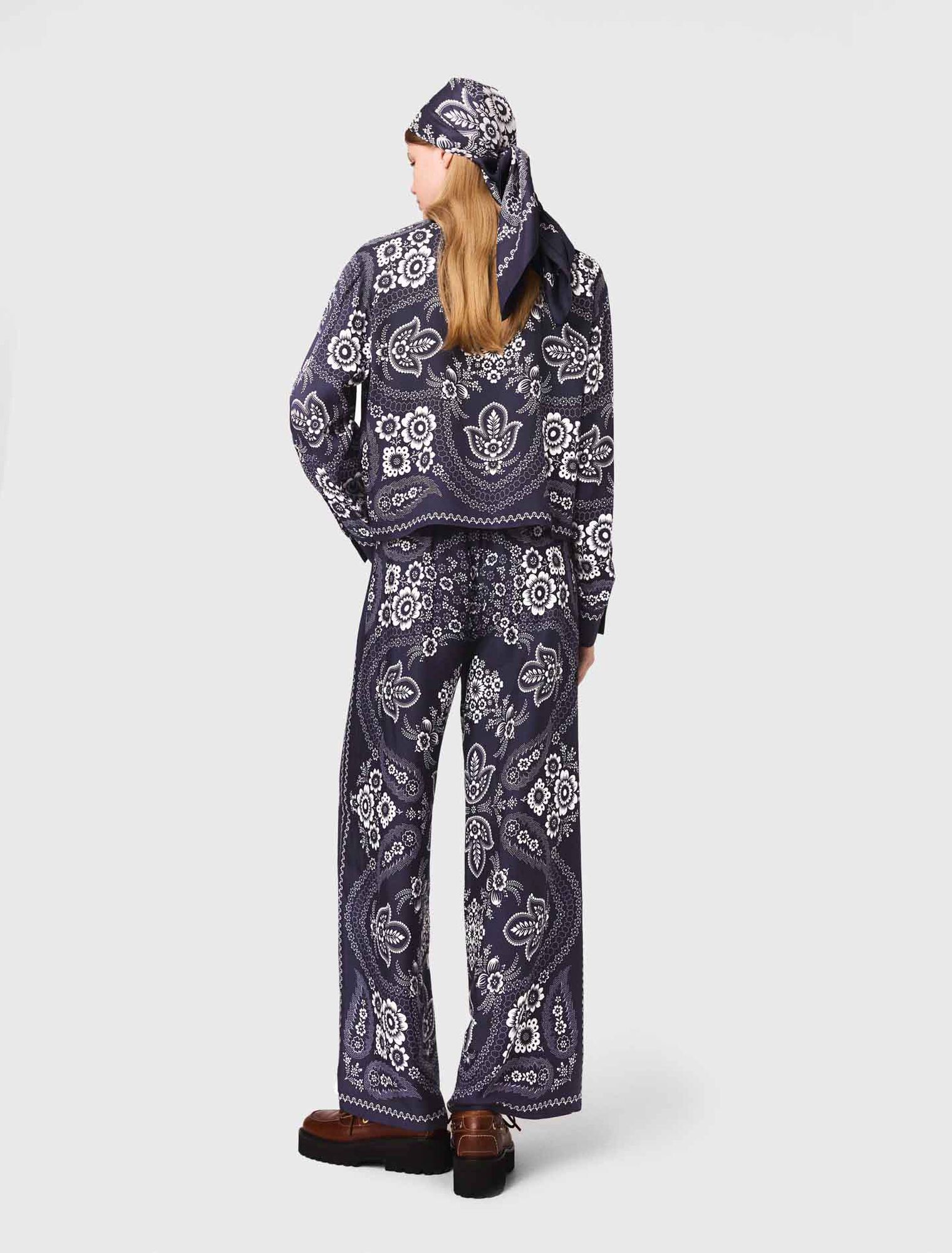 Pantalón fluido estampado