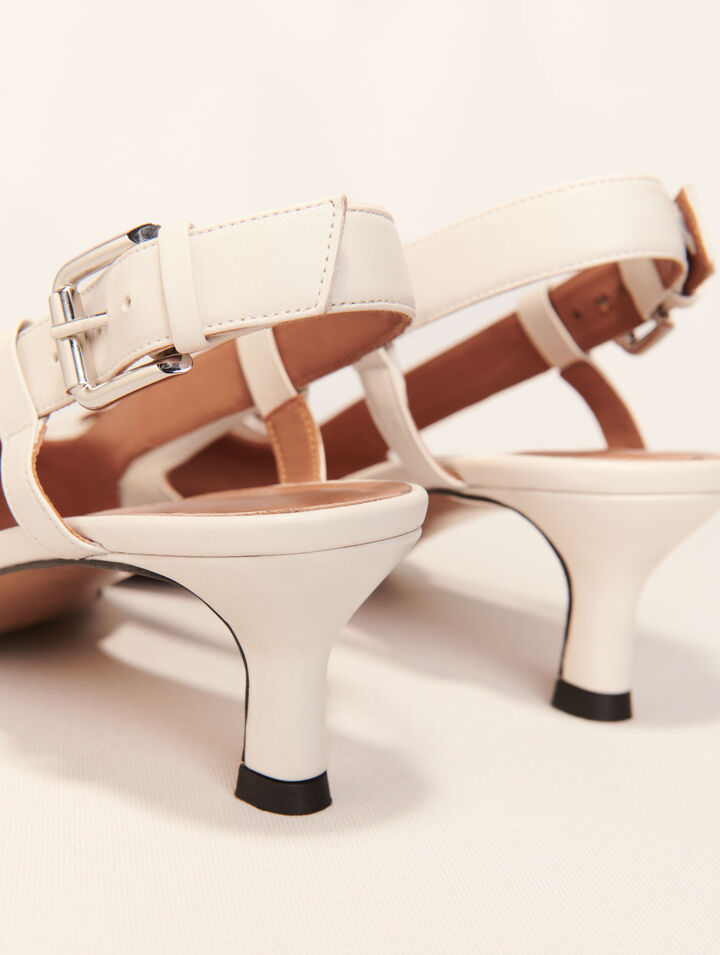 Tacones slingback con doble hebilla