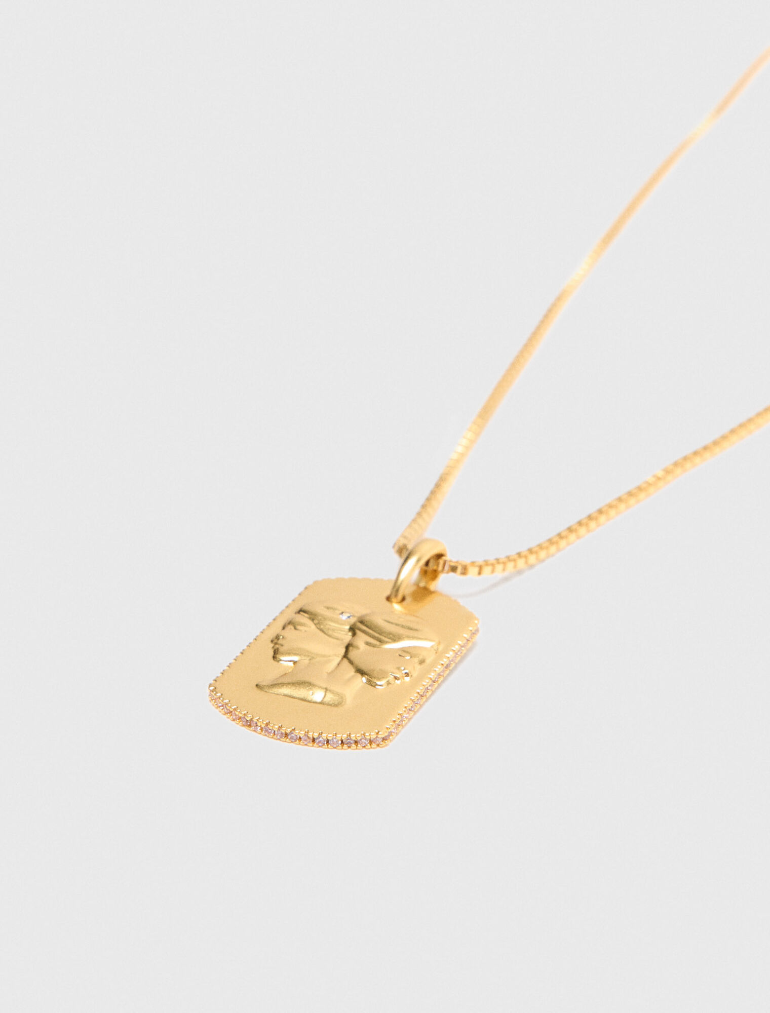 Collar placa signo del zodiaco