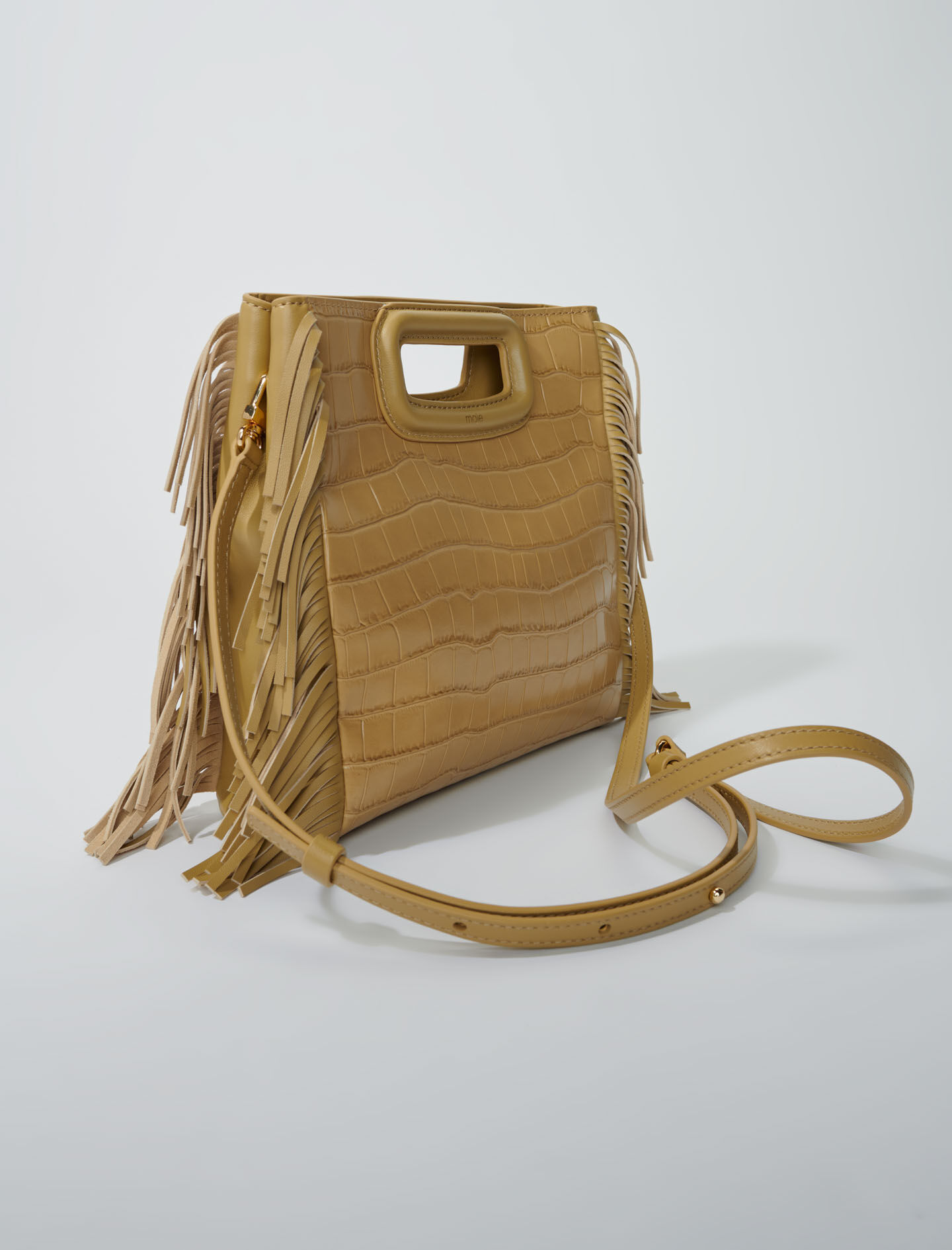 Bolso M de piel efecto cocodrilo Bolsos bandolera Maje