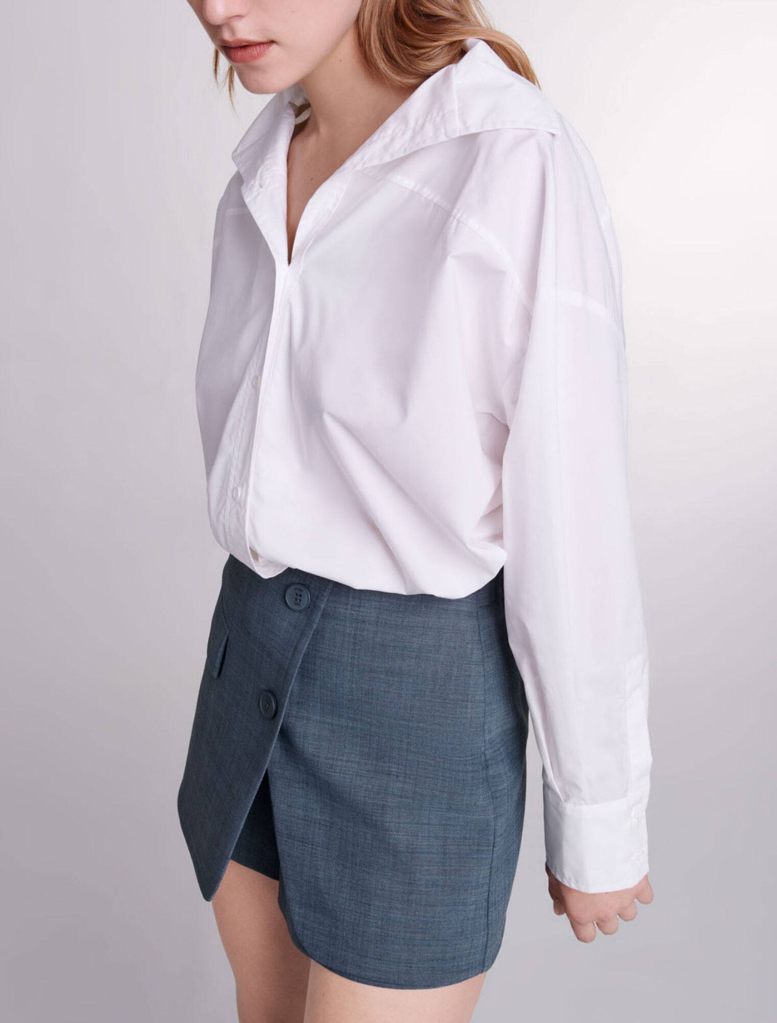 Pantalón corto trampantojo