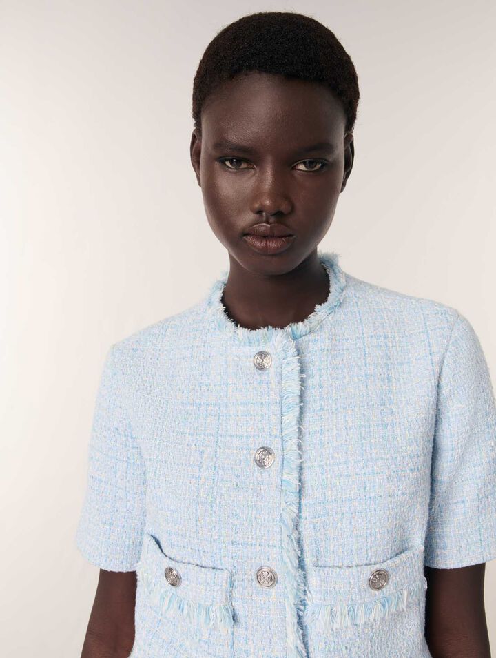 Chaqueta corta de tweed