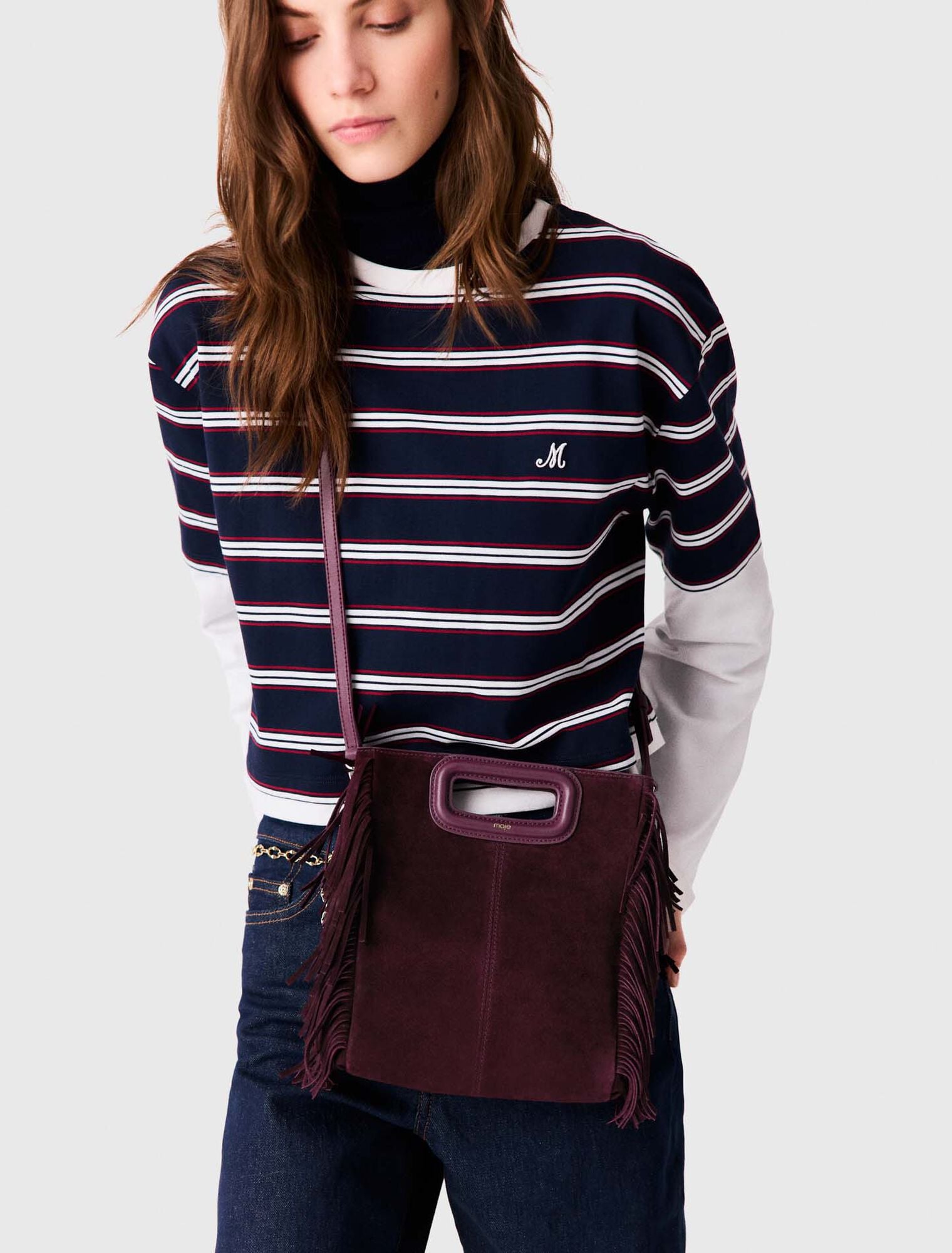 Bolso M de ante