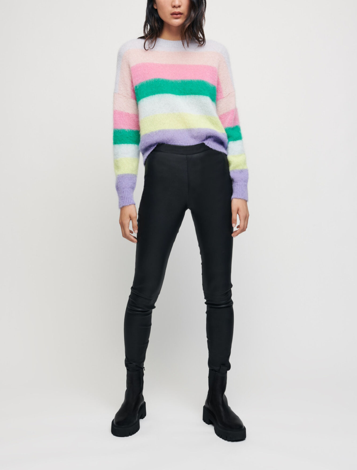 Stretch legging de piel