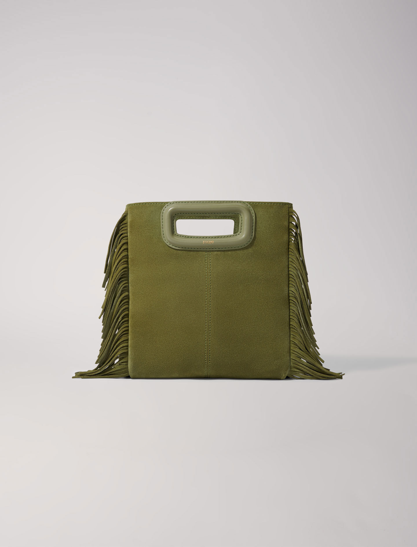 Bolso M de piel serraje