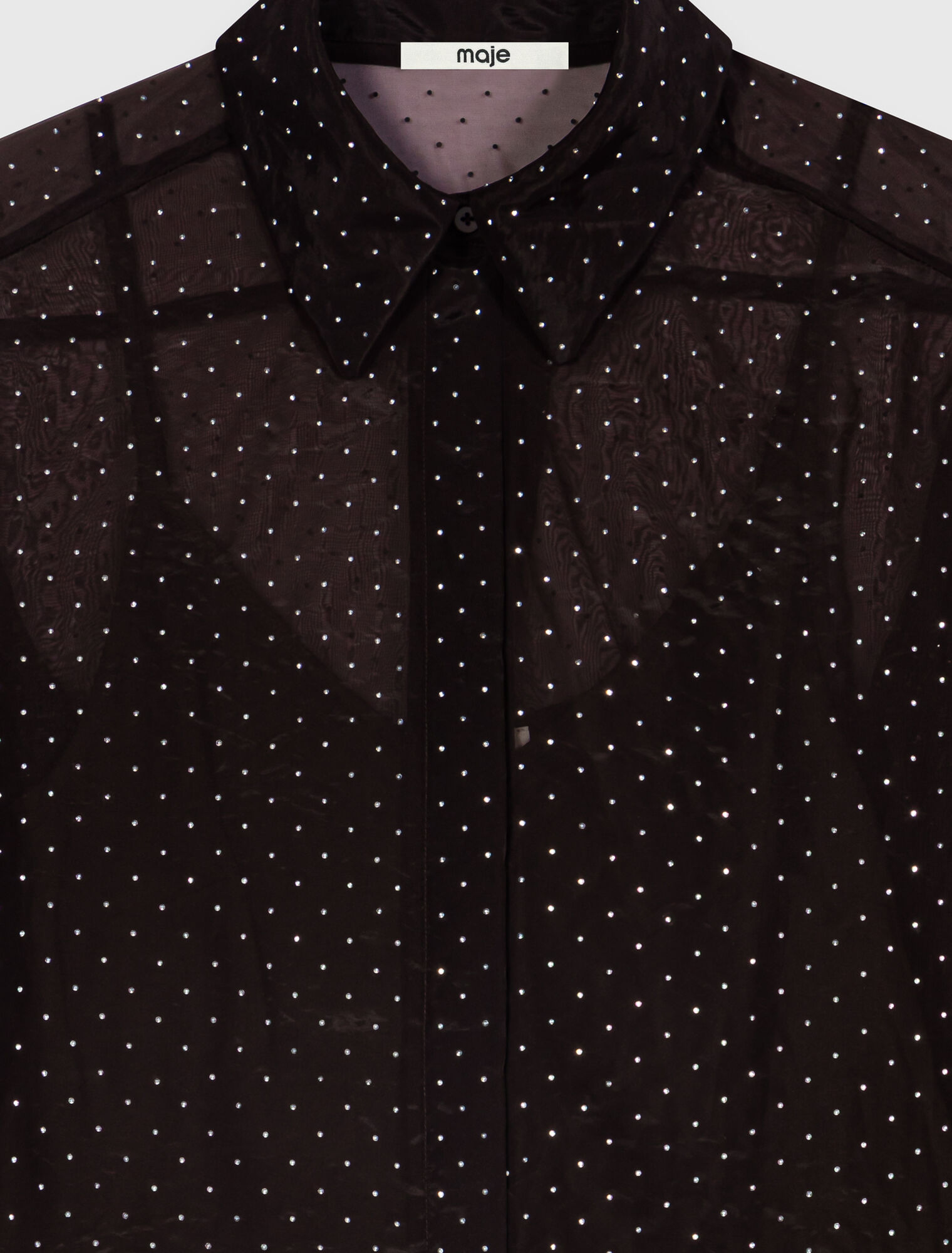 Camisa con pedrer&iacute;a