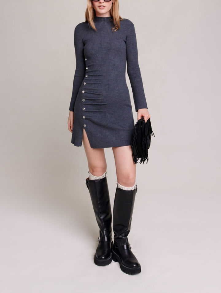 Vestido corto de punto