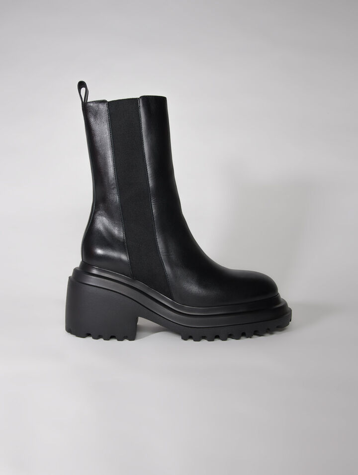 Botines de piel