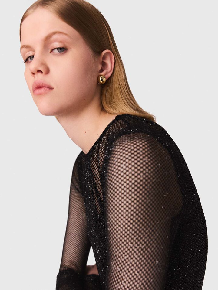 Top de punto con strass