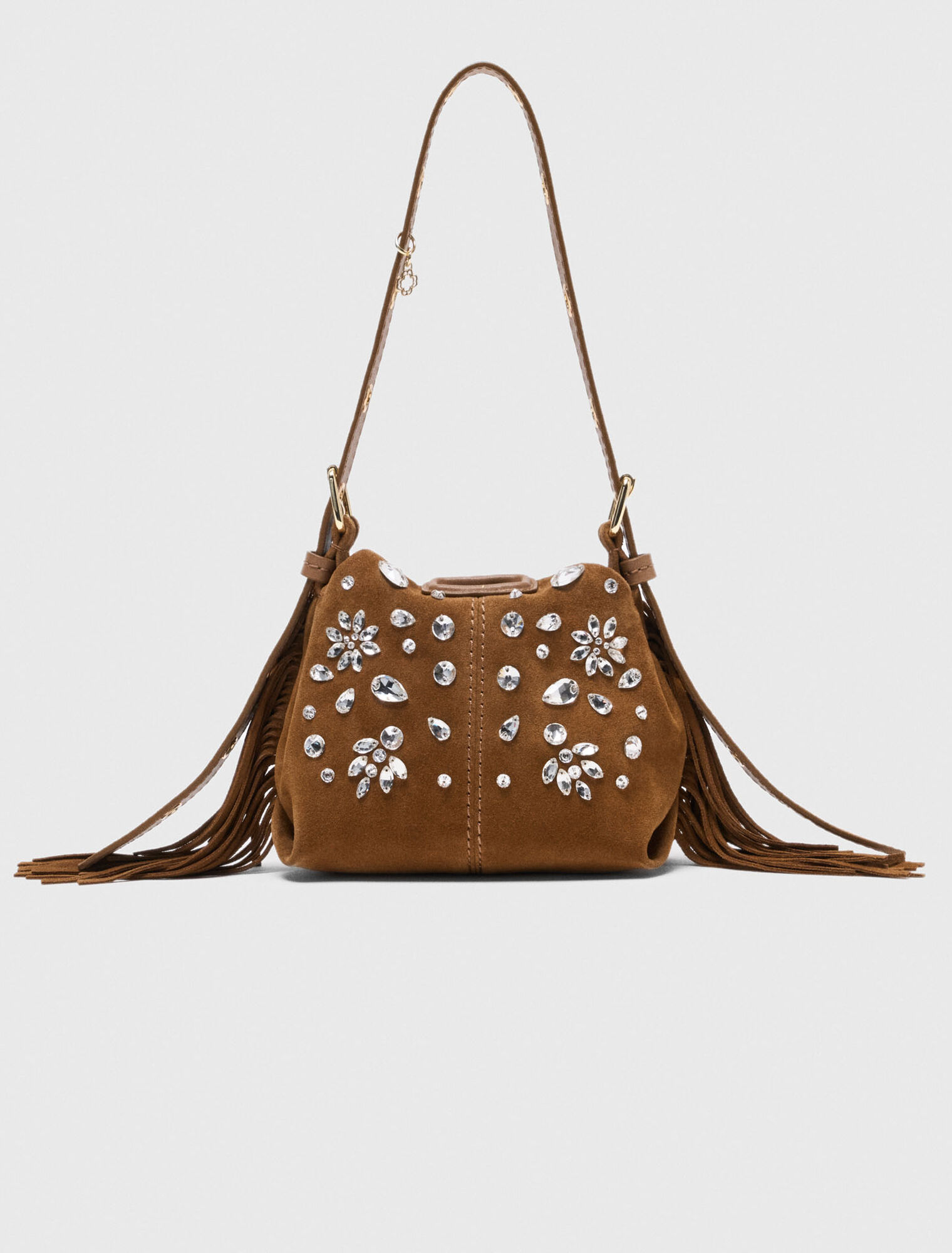 Bolso Miss M micro de ante con strass