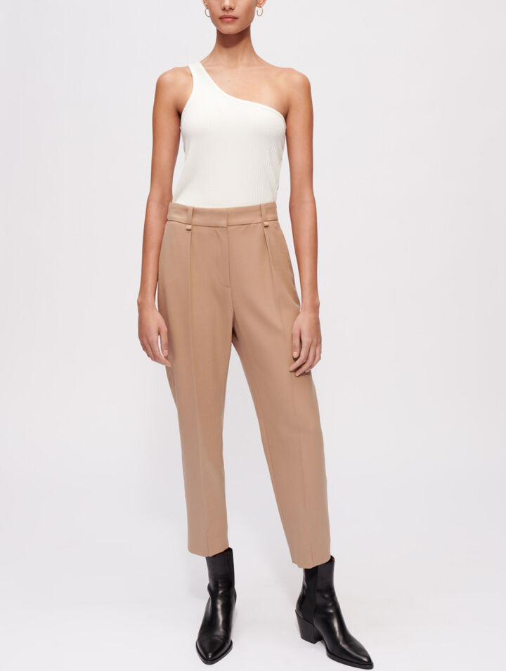 Pantalón de traje plisado