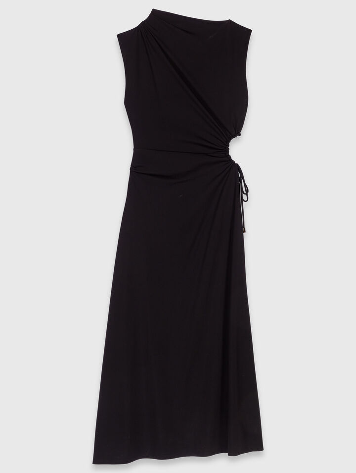 Vestido maxi con cintura recortada