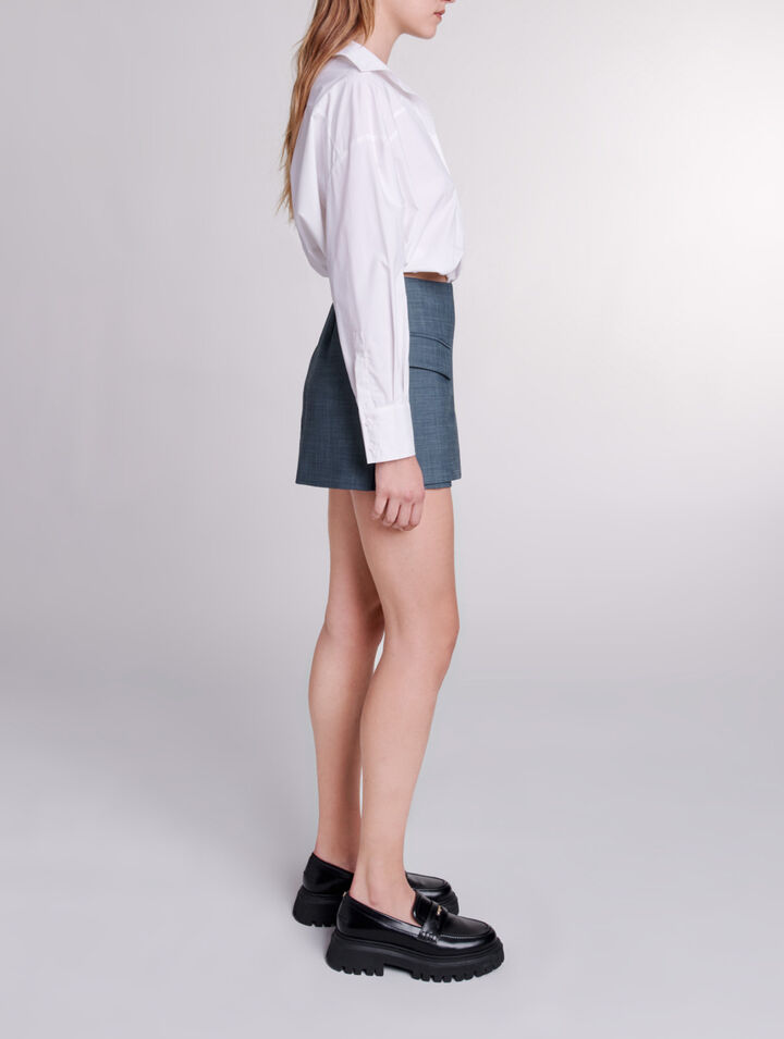 Pantalón corto trampantojo