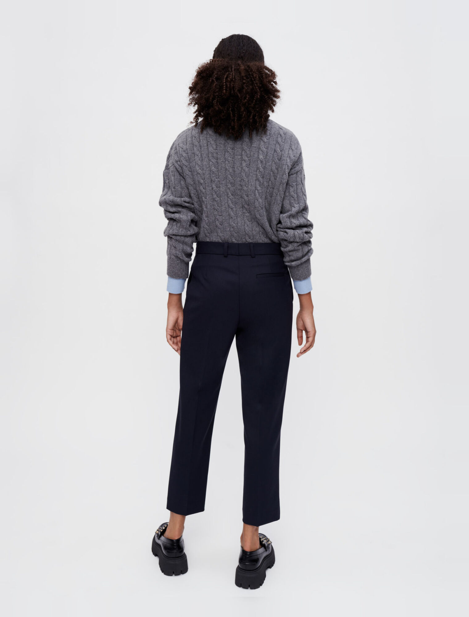 Pantalón de traje recto