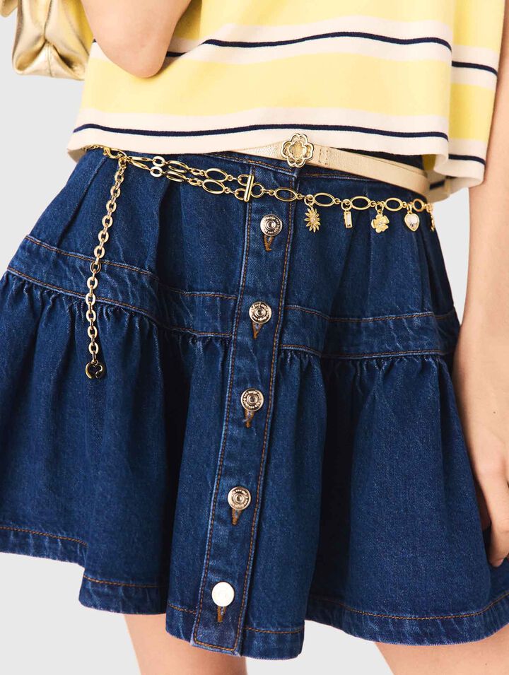 Cintur&oacute;n de cadena doble con charms