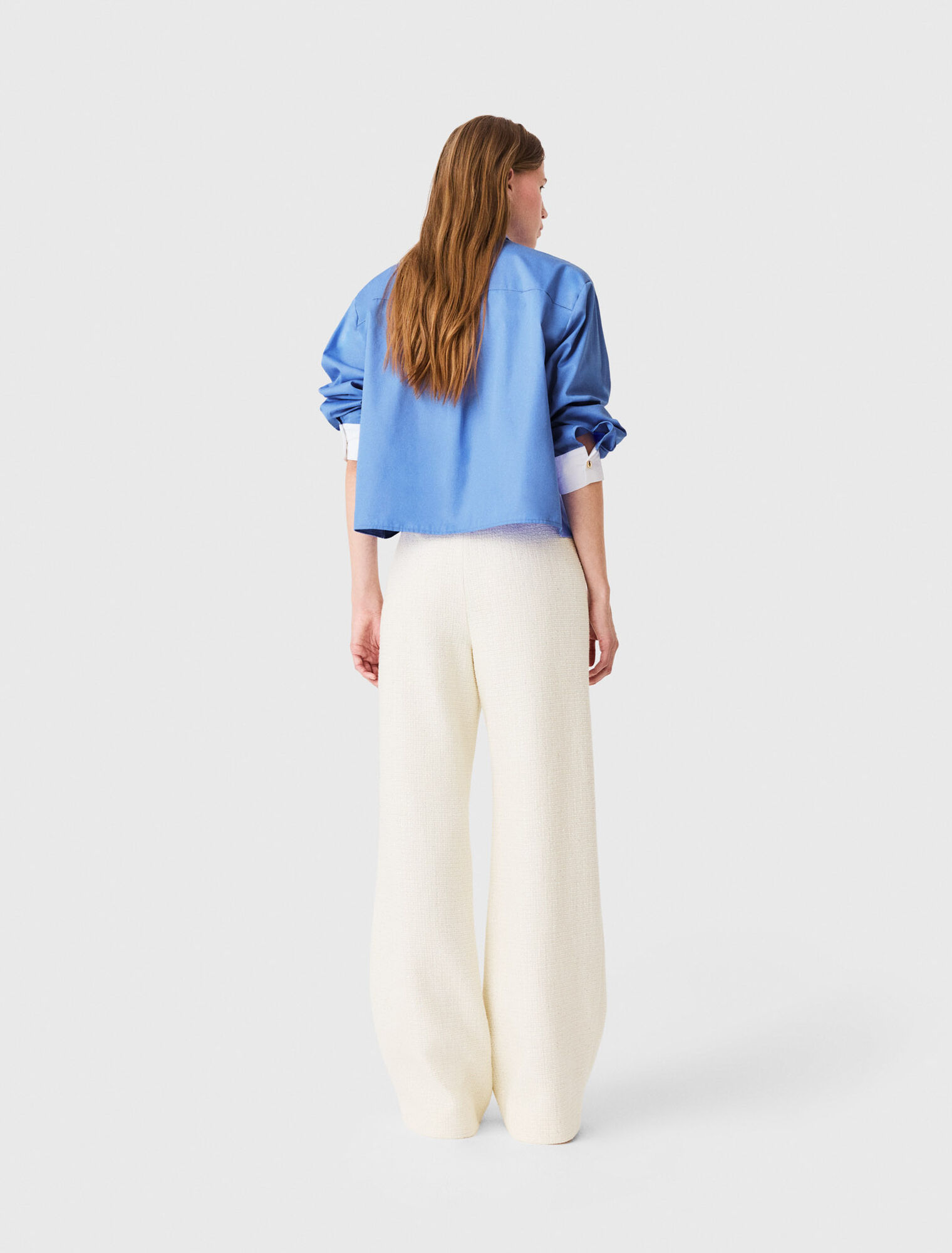 Pantal&oacute;n tweed lurex