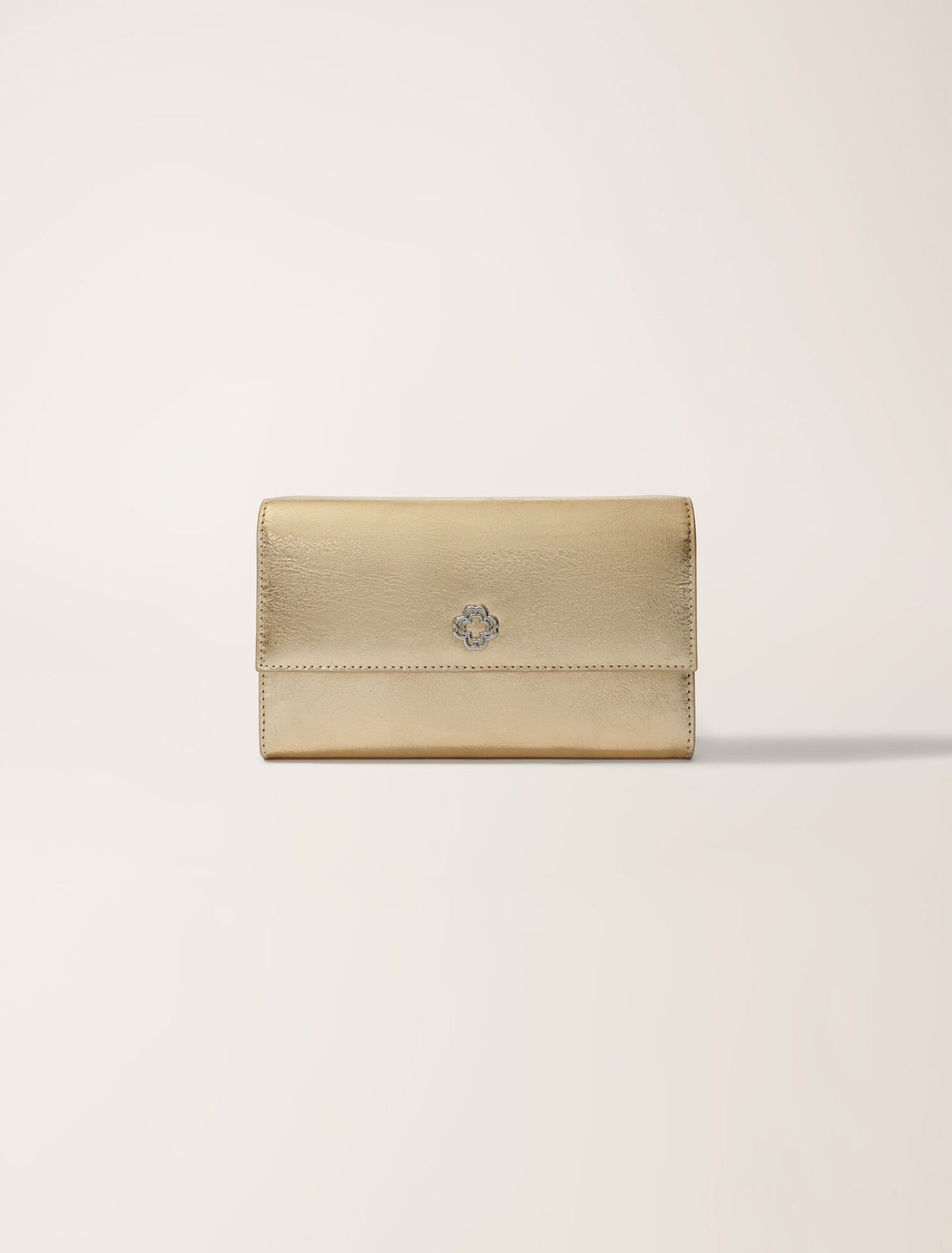 Cartera con cadena de piel