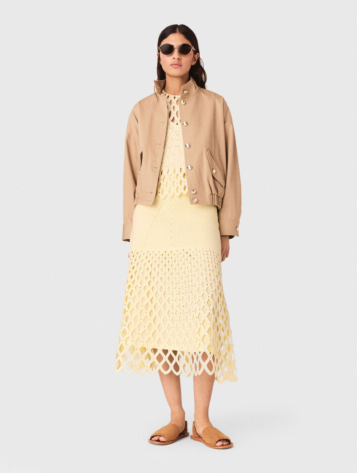 Falda de ganchillo forro extra&iacute;ble