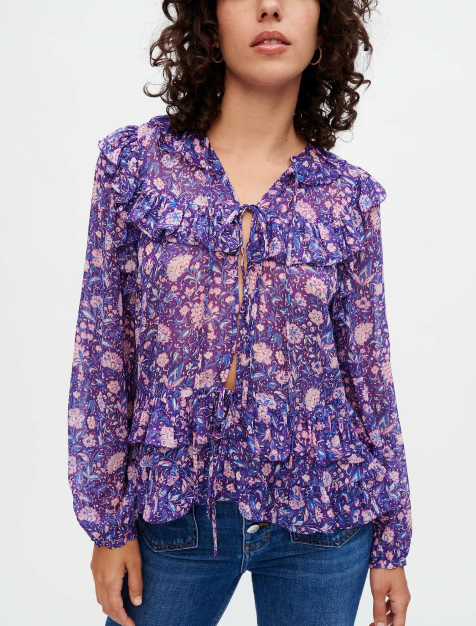 Top de viscosa estampado Dalia
