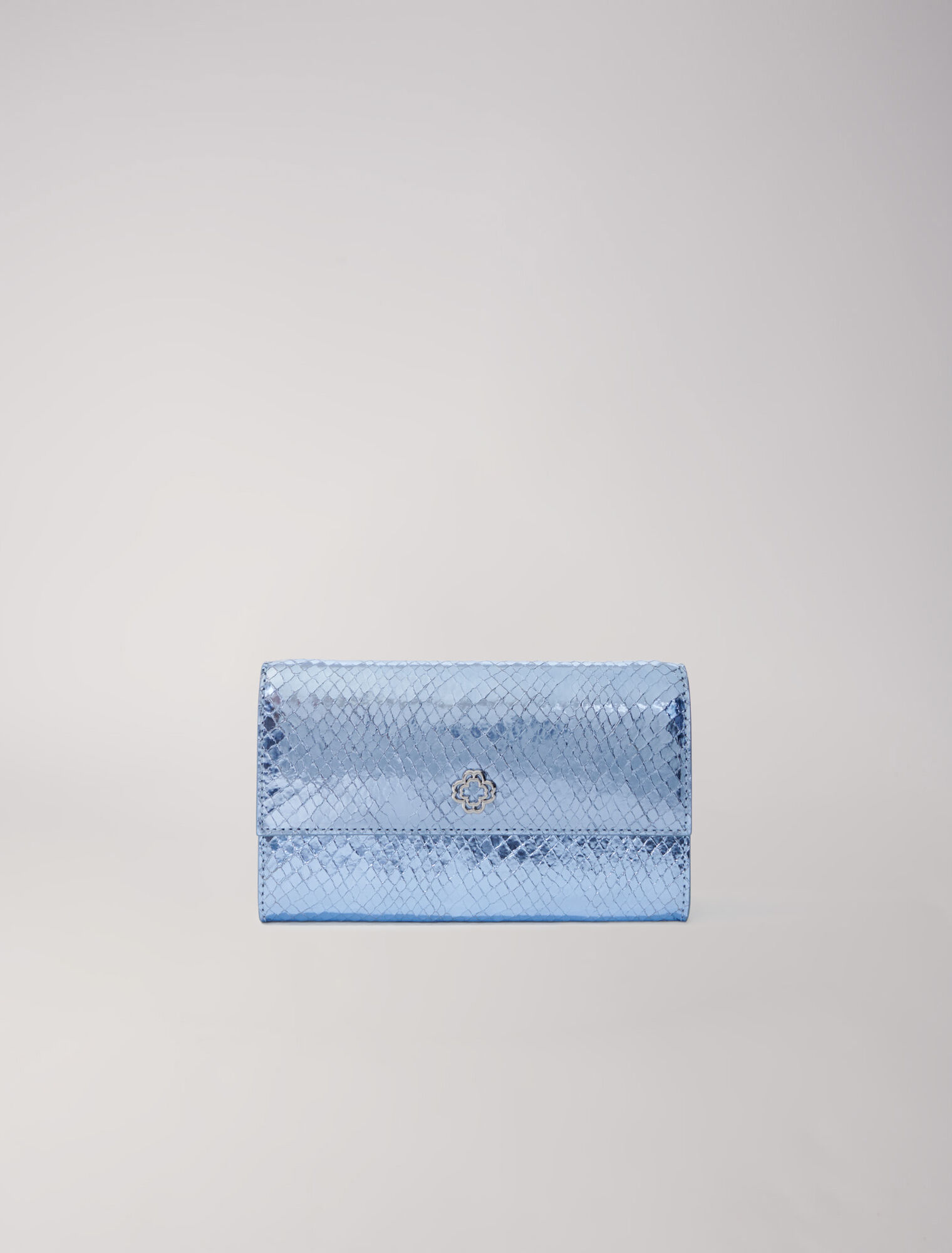 Cartera de piel estampado pitón