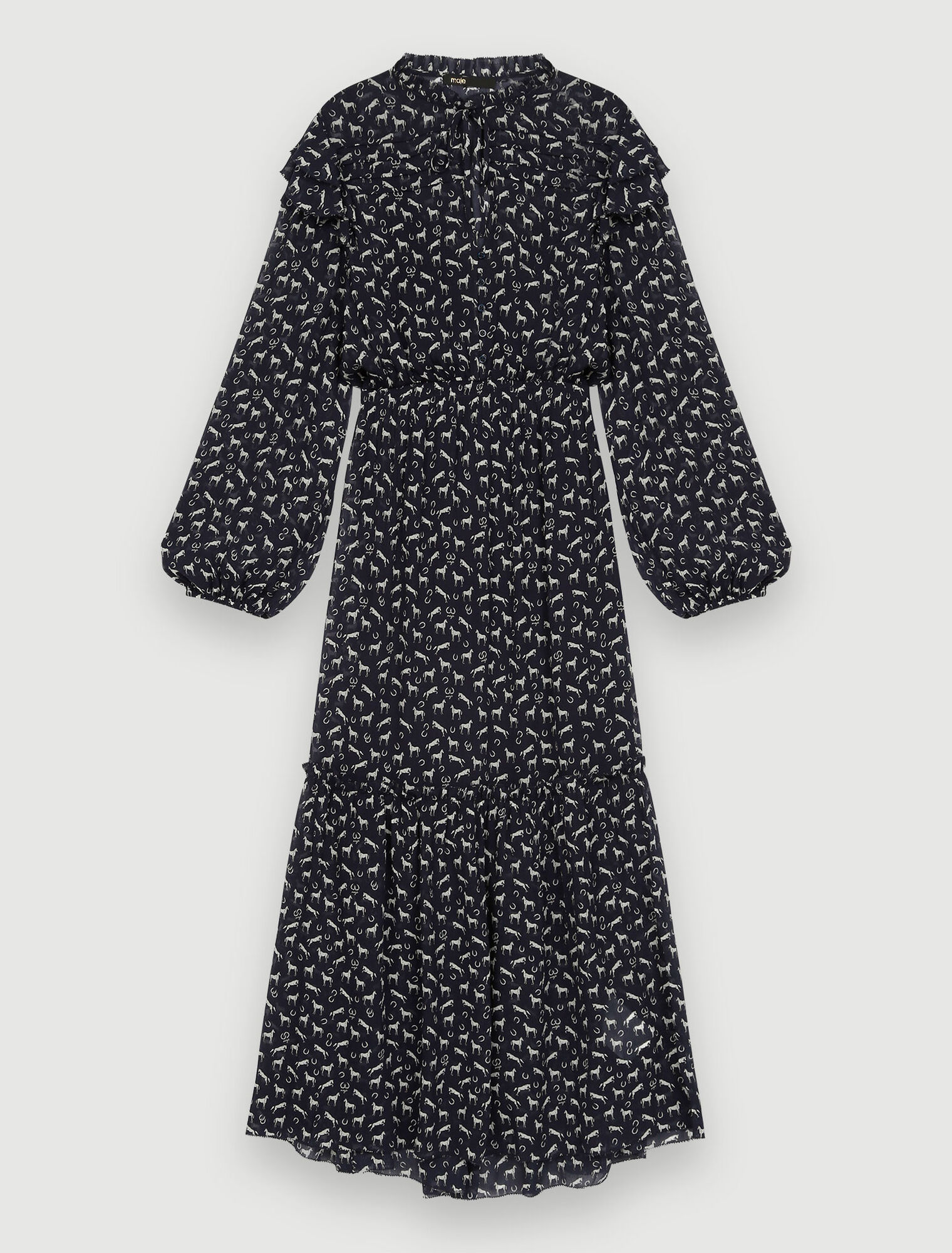 Maxi vestido estampado