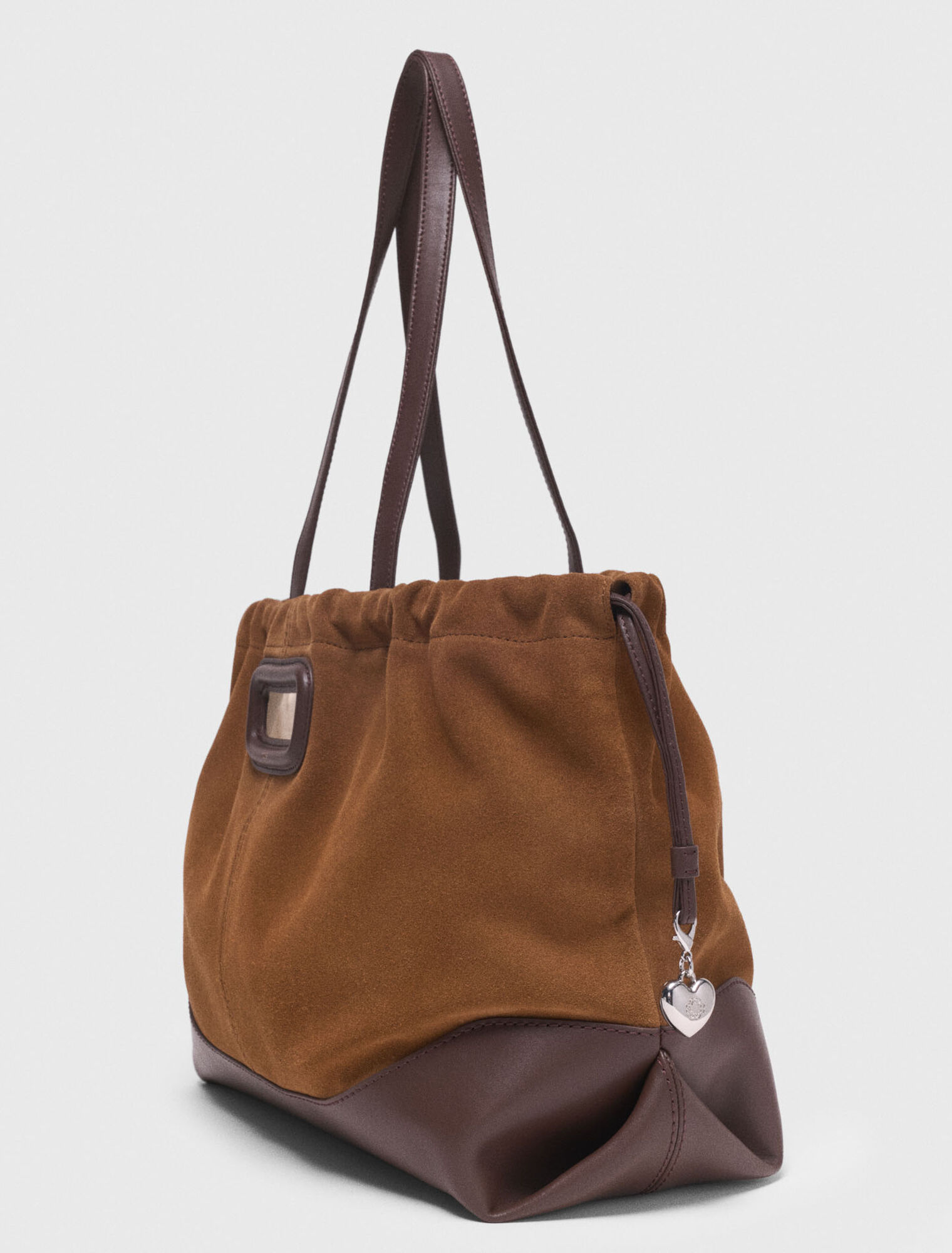 Bolso M Tote de piel y ante