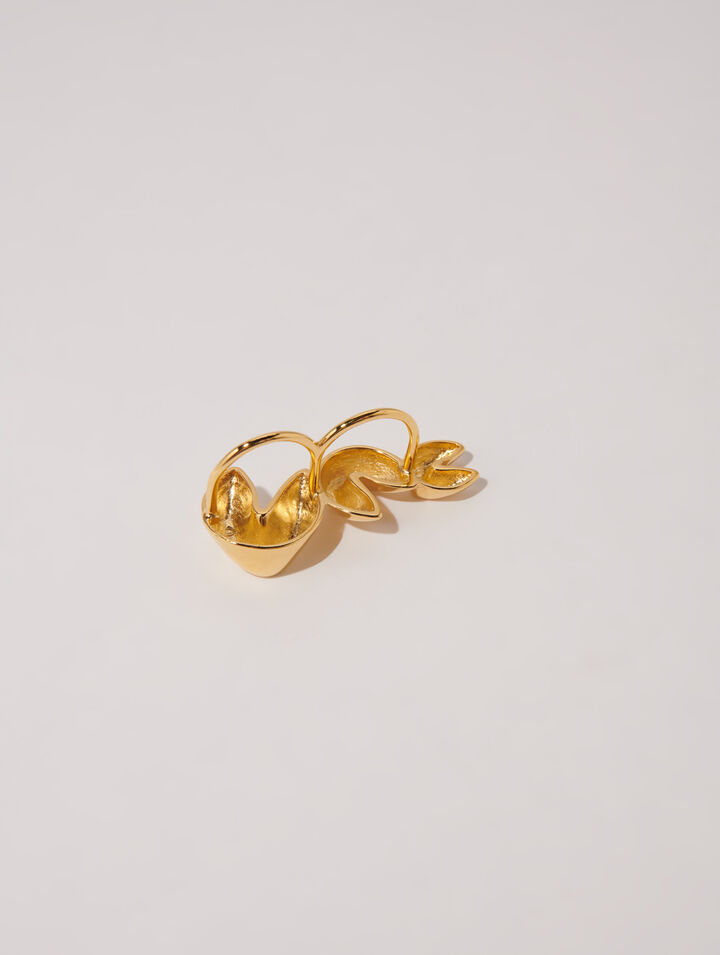 Anillo doble de galleta de la fortuna