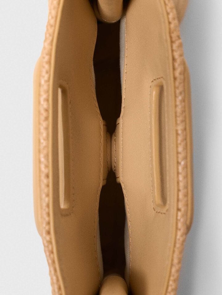 Bolso M Mini efecto rafia