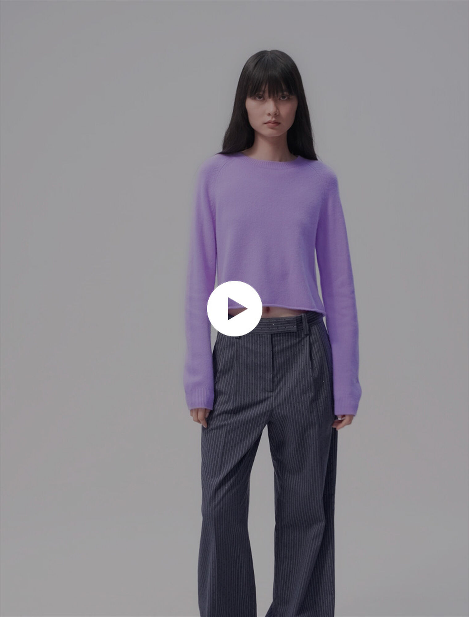 Pantalón de traje con strass