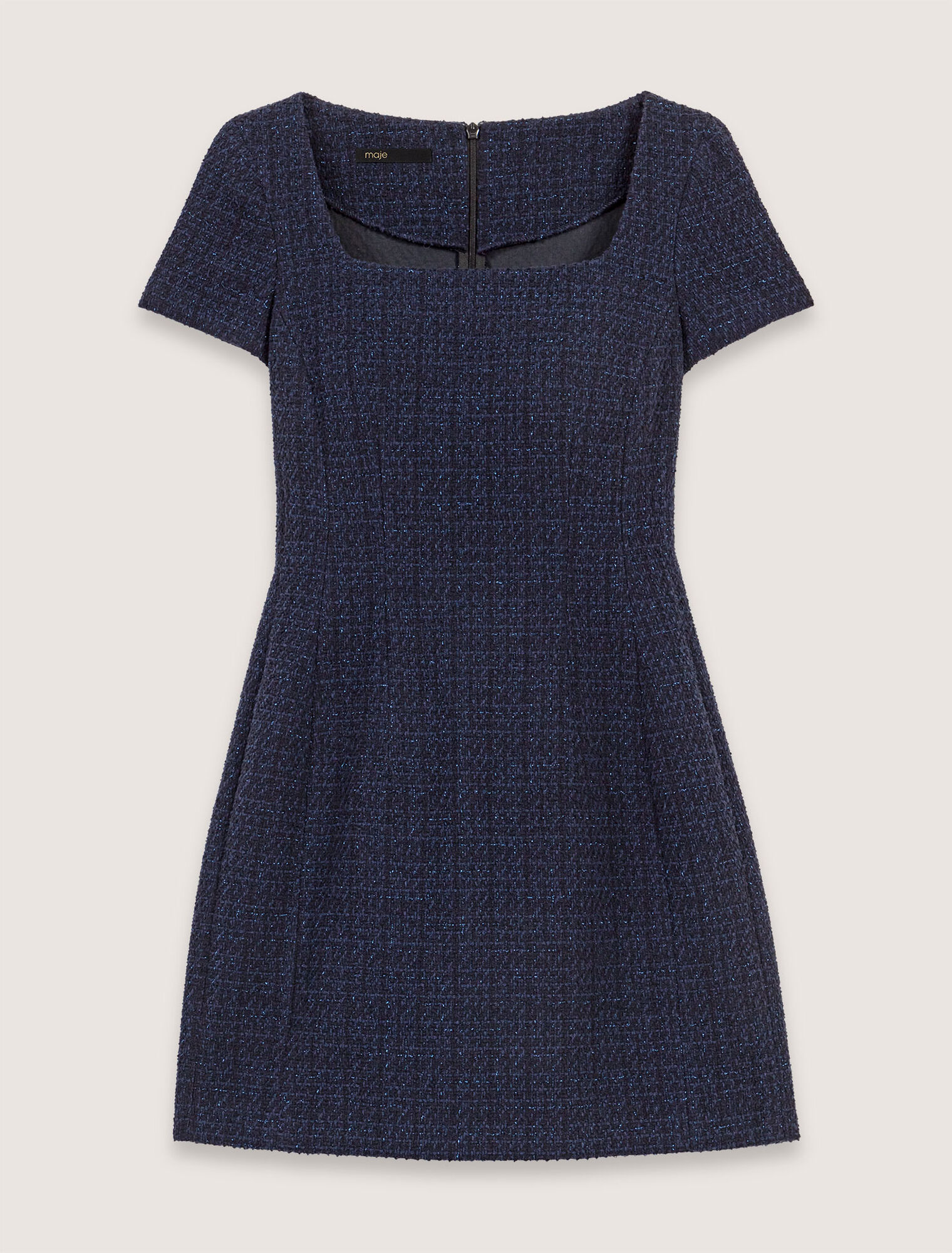 Vestido corto de tweed
