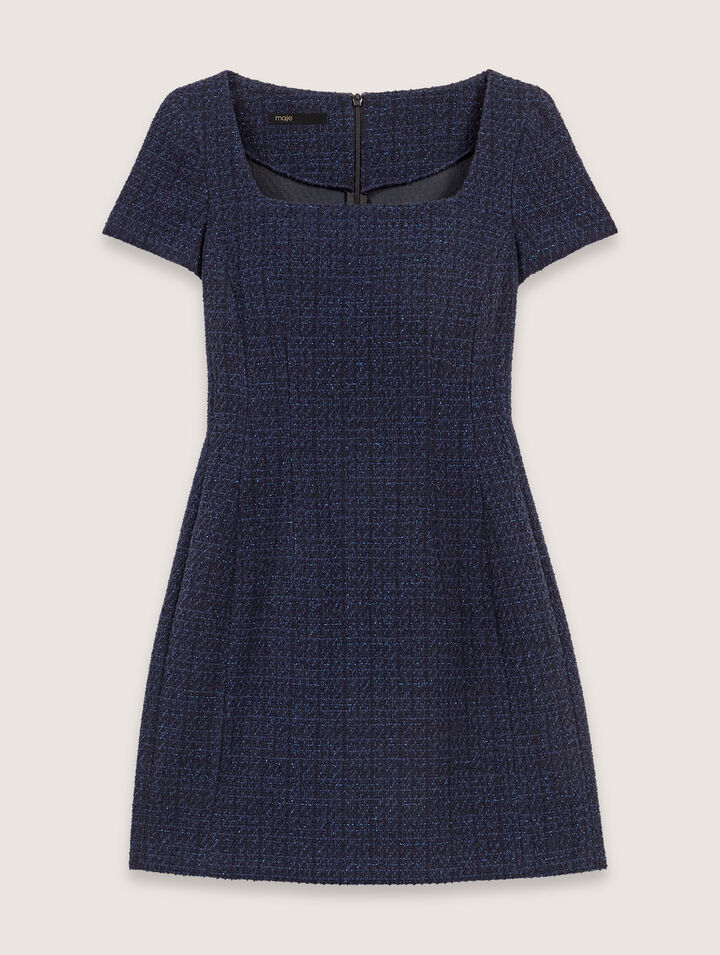 Vestido corto de tweed