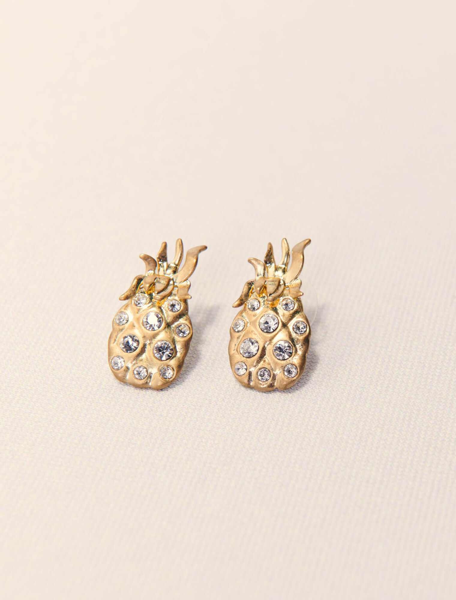 Pendientes de piña con strass